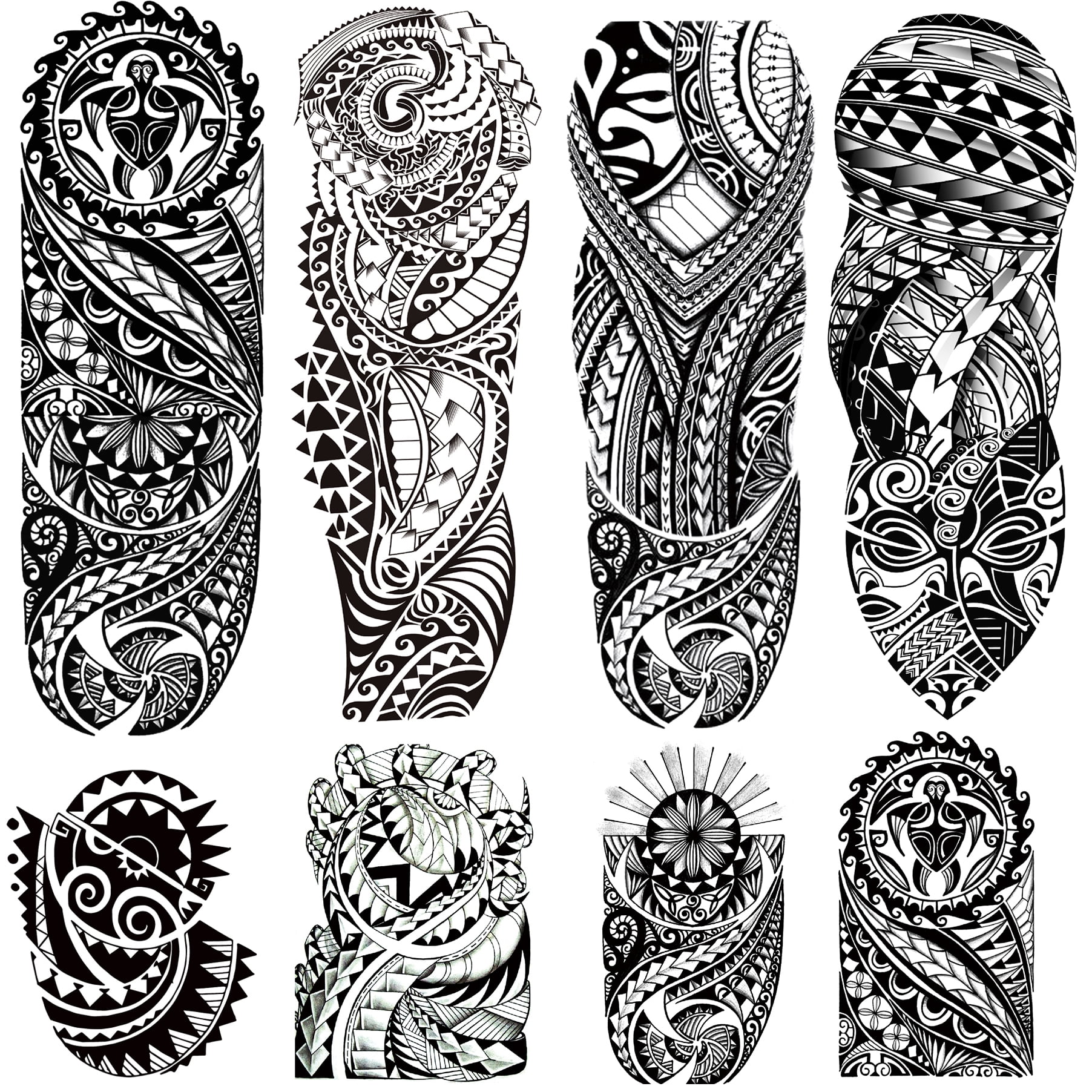S.A.V.I Temporary Tattoo For Girls Men Women Tribal Totems Black Dragon  Fire Sticker Size 19x12CM - 1PC. (8010) : Amazon.in: Beauty