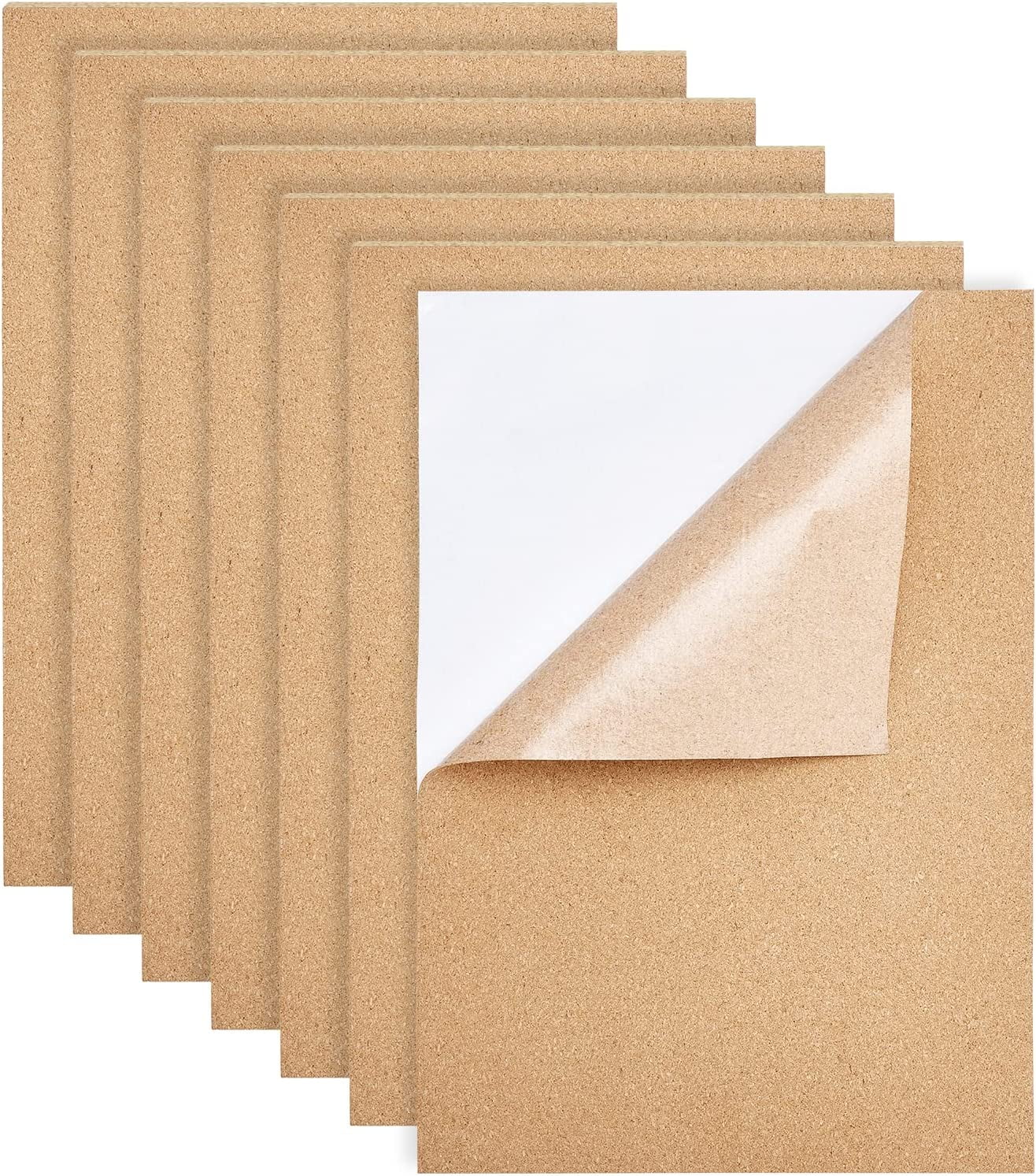 4 Sheets 15.7x11 Inch Self-Adhesive Cork Sheets Cork Tiles 1mm Thick Cork Mats for Coasters and DIY Crafts DIY