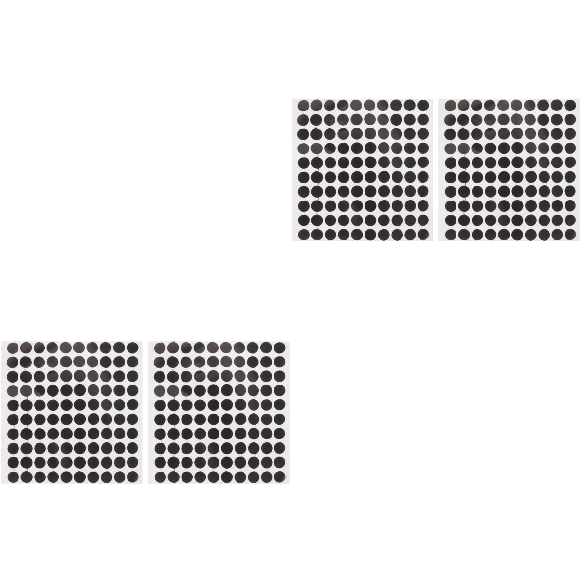 4 Sheets Billiard Billiard Black Spot Stickers Snooker Marker Dots