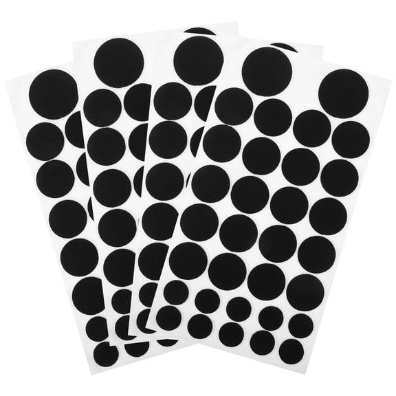 4 Sheets Dalmatian Decoration Felt Circles Handmade DIY Material Felt Furniture Pads DIY Clothes Materials