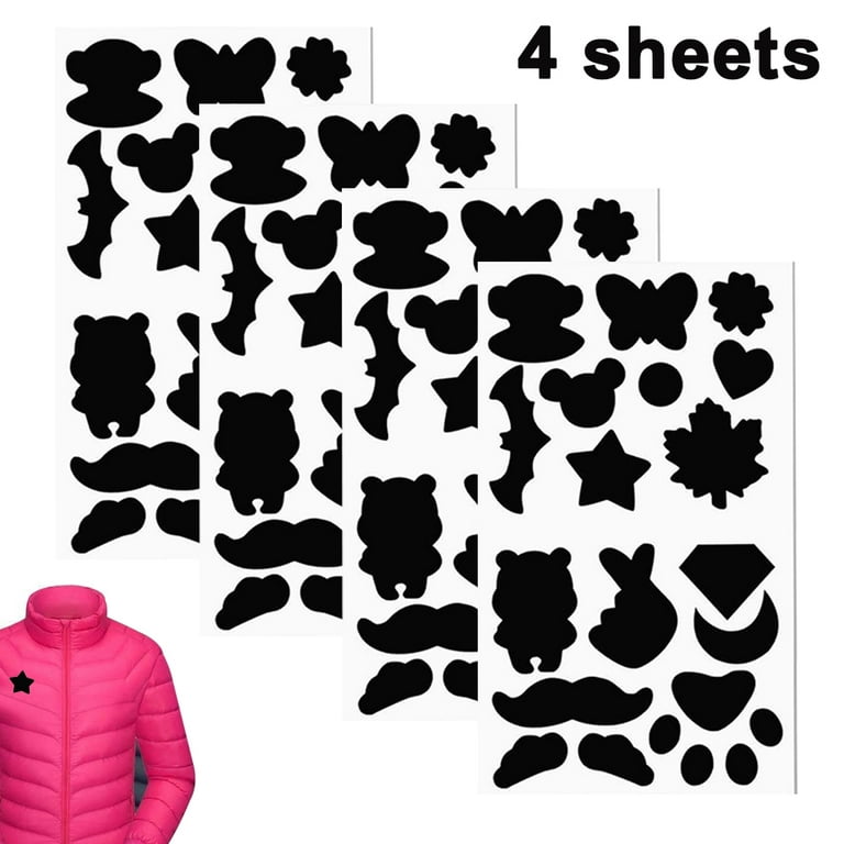 Self Adhesive Black Patches for Down Jackets Pants Clothes Repair Washable  Patch Clothes Hole Patch