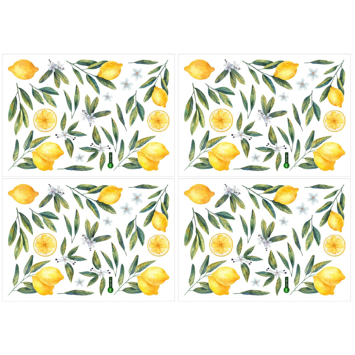 4 Sheets Fruit Wall Decal Wall Art Decor Aesthetic Wall Sticker Fruit