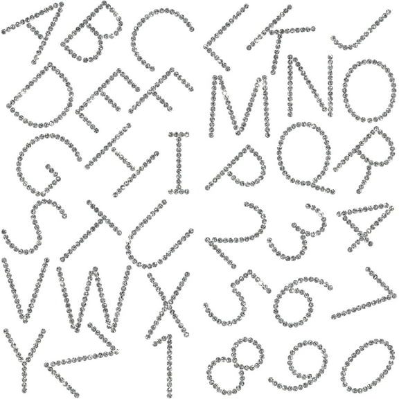 4 Sheets Letter Number Iron on Patches Rhinestone Stickers Alphabet Iron on Appliques Bling A-Z Letter Patch Iron on Hotfix Transfer Decal for Clothing Hat Jacket Decor DIY 4x4Inch for DIY