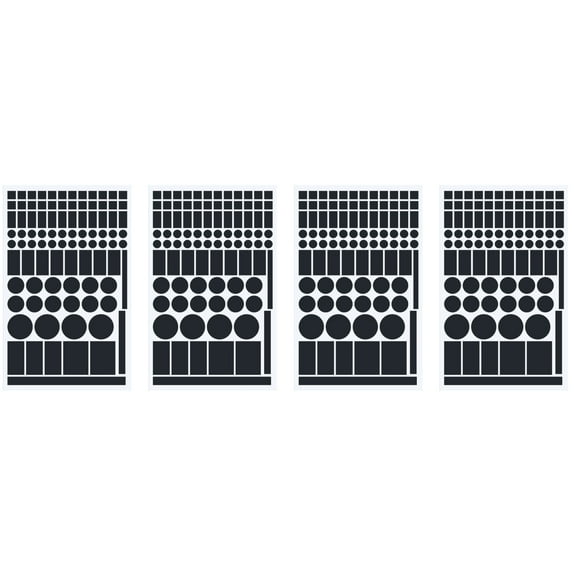 4 Sheets LED Light Blocking Covers Patches For Air Conditioners Computers Screen Light Dimming Sticker Easy Application