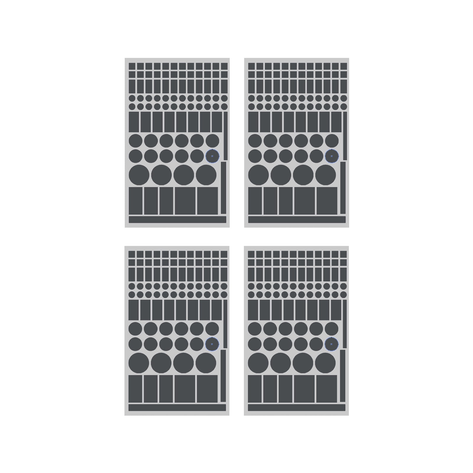Block Screen Sticker 4 Sheets Light Blocking Sticker For LED Indicators On AC Computer ...