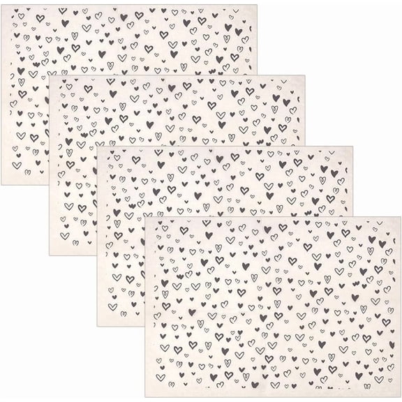 4 Sheets Love Ceramic Clay Transfer Paper Ceramic Decals 21x15 Inch Porcelain Underglaze Transfers Tile Decals Pottery Underglaze Paper for Pottery Enamel Decal - 0.01mm Thick