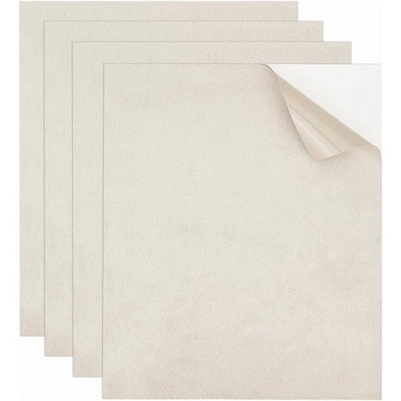 4 Sheets Self Adhesive Felt Sheets 8x9.96 Inch Non Slip Fabric Patch Dance Shoes Protector Pads Sticker Adhesive Fabric Sheets for Crafts Jewelry Box Liner Sofas Car Seats Light Grey Mixed Color