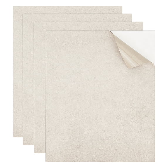 4 Sheets Self Adhesive Felt Sheets 8x9.96 Inch Non Slip Fabric Patch Dance Shoes Protector Pads Sticker Adhesive Fabric Sheets Light Grey