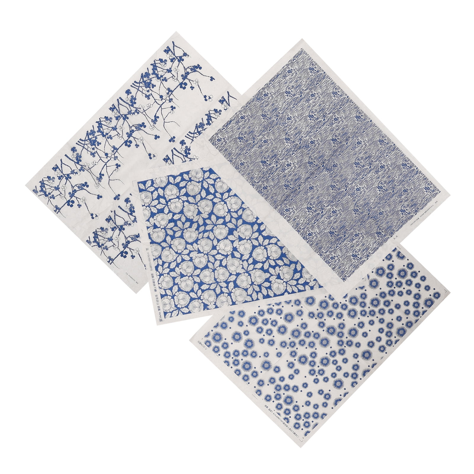 4 Sheets Underglaze Transfers for Pottery Decorative Clay Transfer