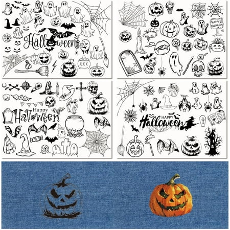 4 Sheets Water Soluble Stabilizer Transfers Paper Ghost Fusible Cut Away Stabilizer for Embroidery Stick and Stitch Embroidery