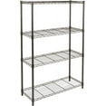 4Shelf Adjustable, Heavy Duty Wide Storage Shelving Unit (350 lbs