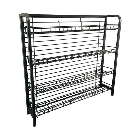 4-Shelf Candy/Snack Under Counter Display Rack | 34" h | Black