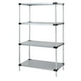 thumbnail image 1 of 4-Shelf Galvanized Steel Solid Shelving Unit, 14 x 60 x 54 in., 1 of 1