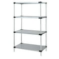 thumbnail image 1 of 4-Shelf, Galvanized Steel Solid Shelving Unit - 24 x 42 x 63 in., 1 of 1