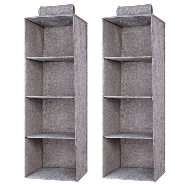4Shelf Hanging Organizer, 2Pack Closet Hanging Shelves, Closet