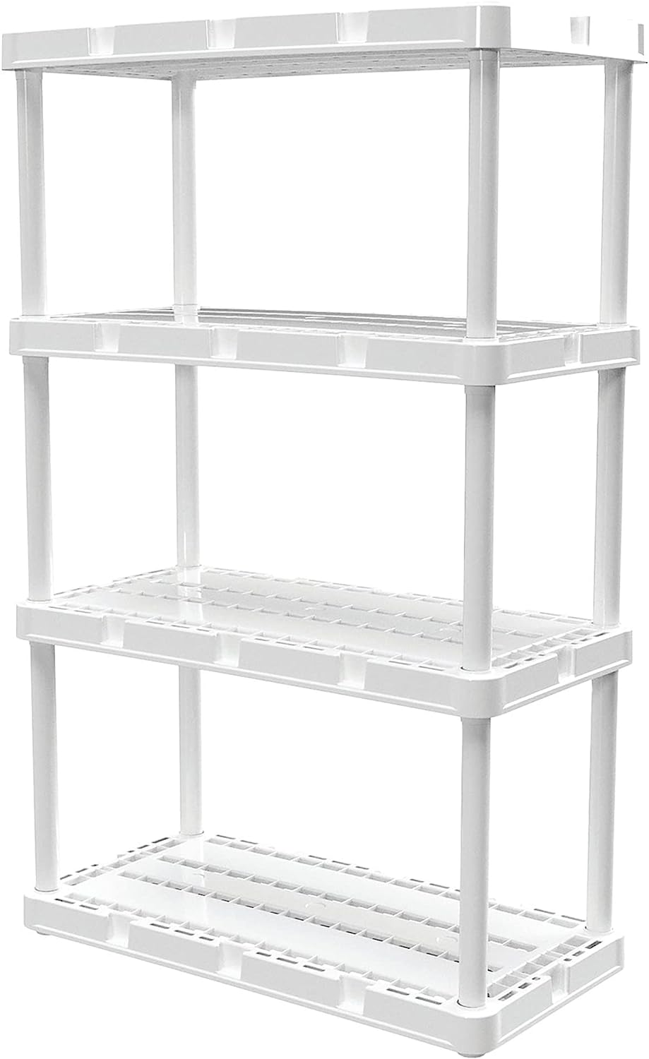 4 Shelf KnectAShelf Ventilated Light Duty Storage Unit For Storing