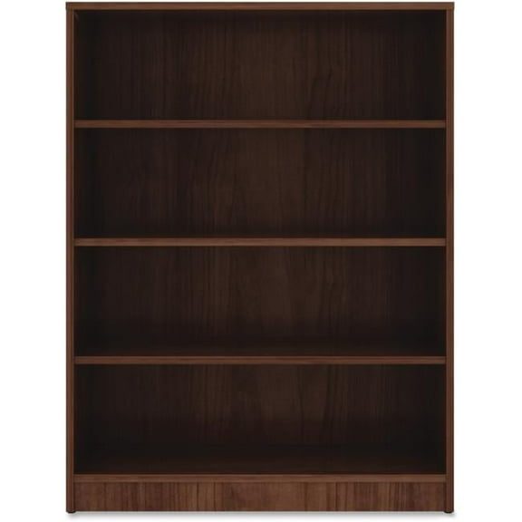 4 Shelf Laminate Bookcase - Walnut