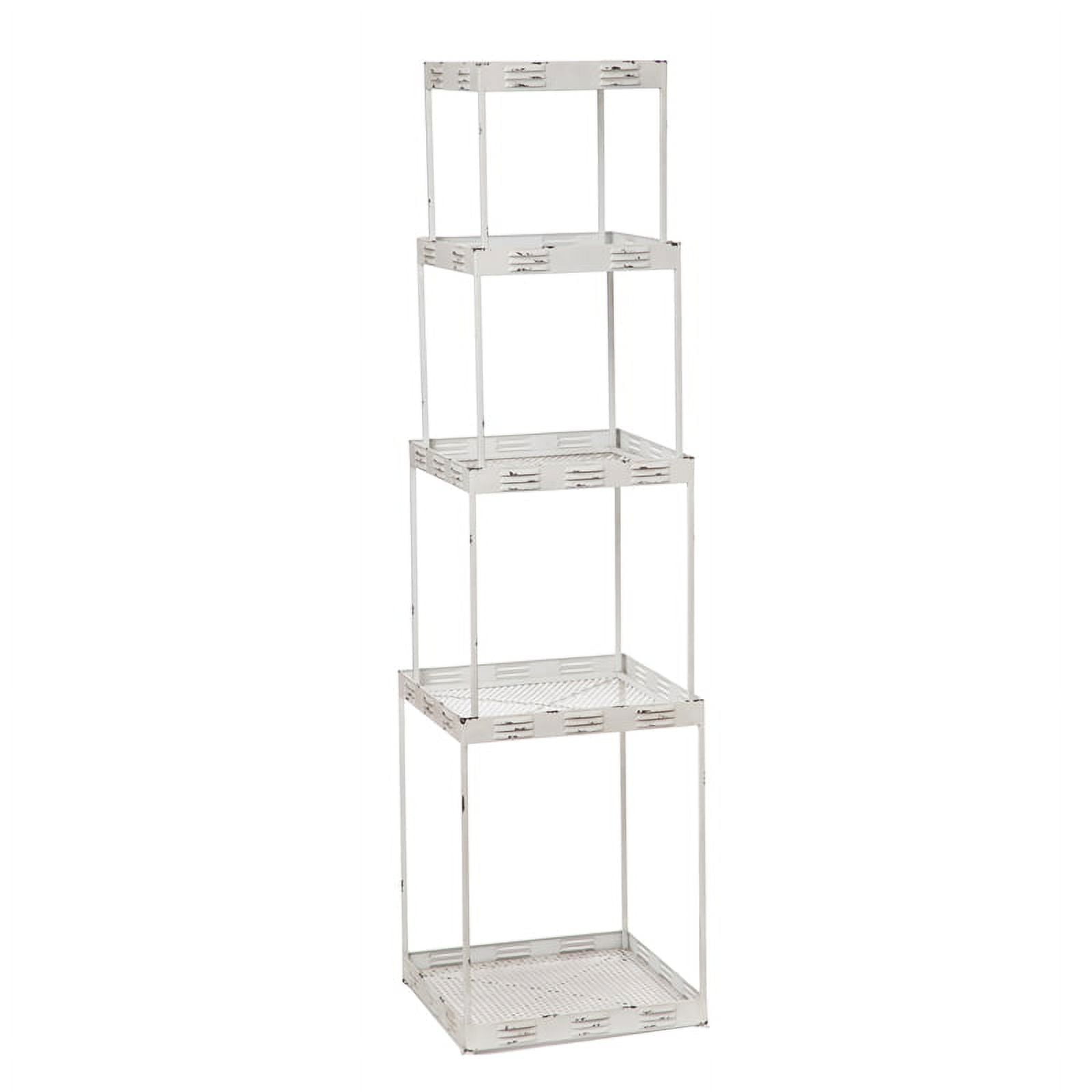 4 Shelf Metal Display Tower