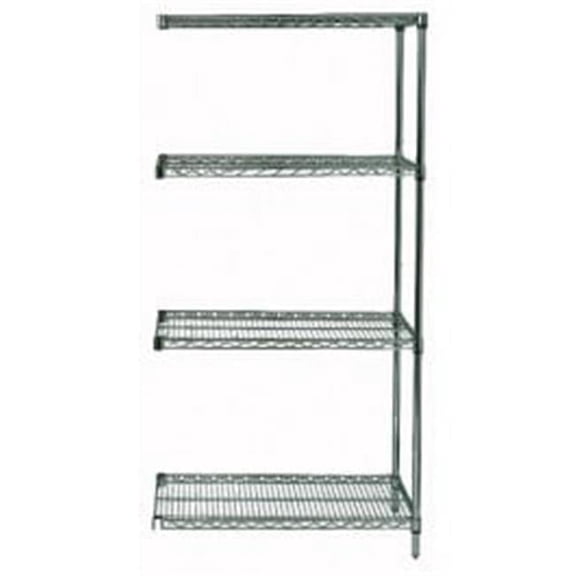 4 Shelf Proform Wire Shelving Add On Unit - 18 x 60 x 54 in.