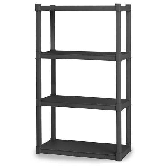 4 Shelf Unit, Heavy-Duty Shelving Storage and Utility Rack - Standing ...
