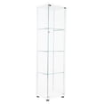 thumbnail image 1 of 4 - Shelf White Glass One - Door Cabinet / Right for Trophy Display, 1 of 4