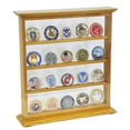 thumbnail image 1 of 4 Shelves Military Challenge Coin Curio Stand Rack, 1 of 5