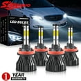thumbnail image 1 of 4-Side H9 H11 High/Low Beam Headlights for Buick Verano 2012-2017 6000K White,4pc, 1 of 10