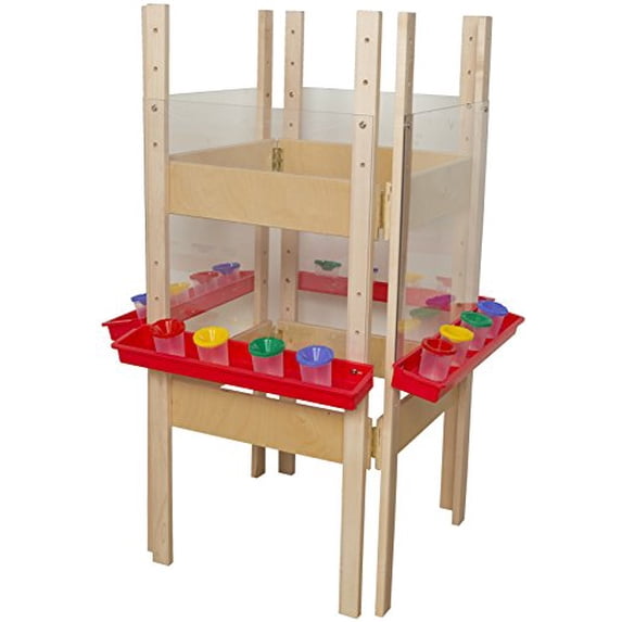 Wood Designs 19123 4-Sided Adjustable Easel with Acrylic
