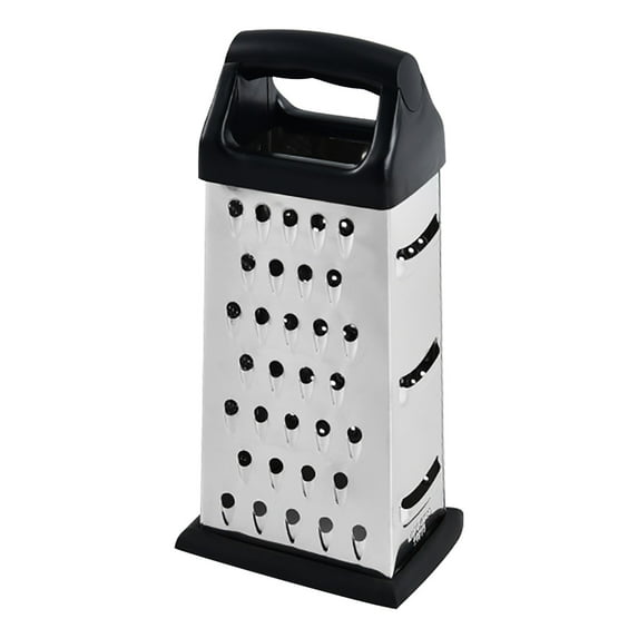 4 Sided Cheese Grater with Container,Professional Cheese Grater with Handle,Stainless Steel Graters for Kitchen Handheld,Box Grater 4 Side for Vegetables,Ginger,Potatoes,Cheese Grater Hand
