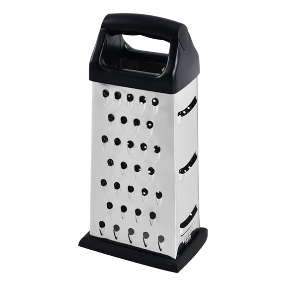 4 Sided Cheese Grater with Container,Professional Cheese Grater with Handle,Stainless Steel Graters for Kitchen Handheld,Box Grater 4 Side for Vegetables,Ginger,Potatoes,Cheese Grater Hand Clearance