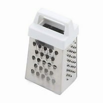 4-Sided Mini Cheese Grater, Stainless Steel Kitchen Tool with Handle, Multi-Function for Garlic Nutmeg Chocolate, Dishwasher Safe Compact Design