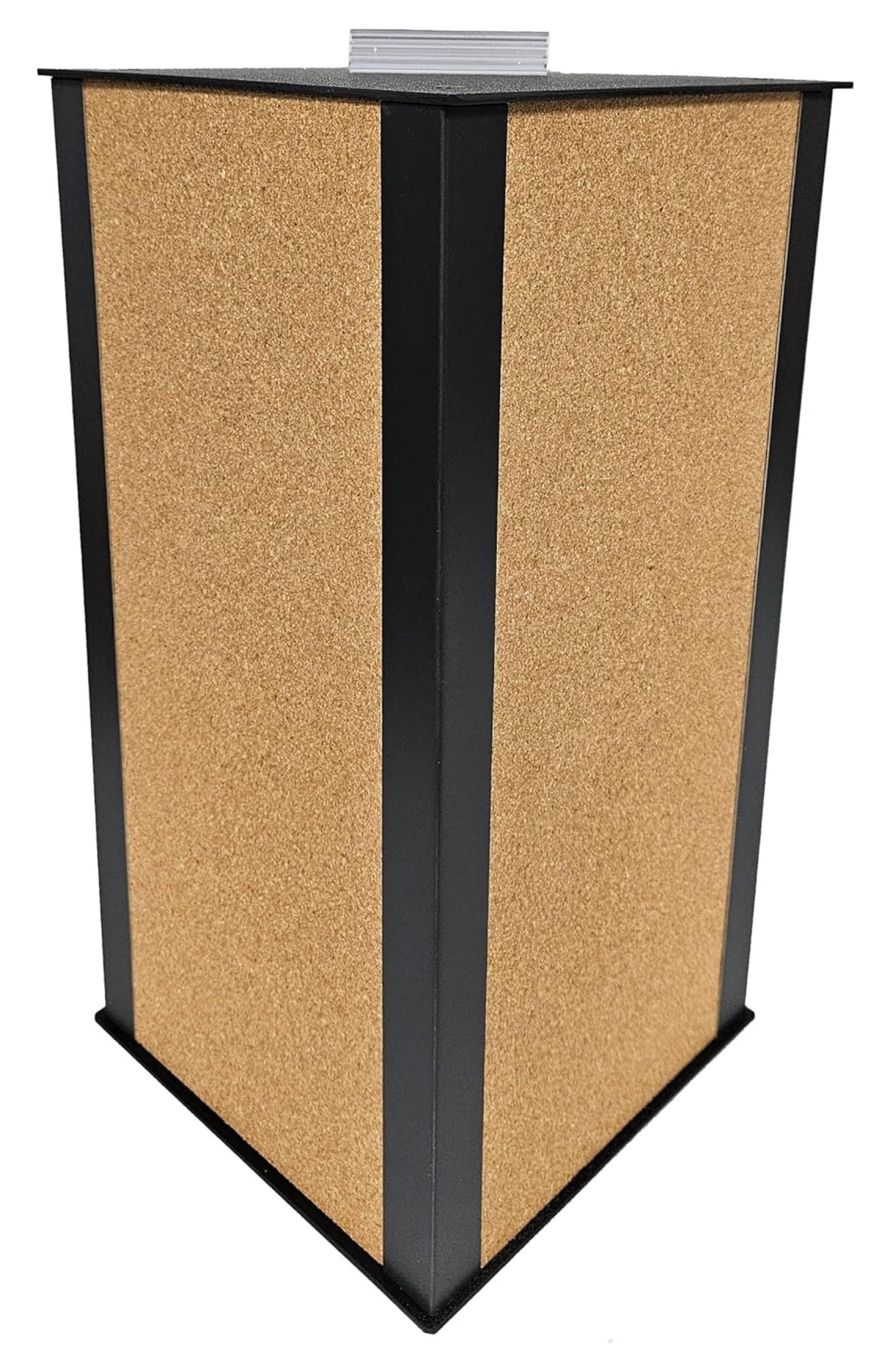 4-Sided Revolving Cork Board Countertop Display, (17 1/2 x 8 1/2 Inches)