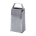 thumbnail image 1 of 4-Sided Stainless Steel Box Grater With Handle,Non-Slip Stable Base Large Cheese Grater for Kitchen Restaurant Food Prep, 1 of 3