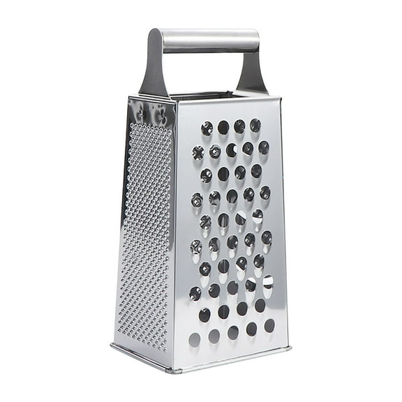 4-Sided Stainless Steel Vegetable Grater | Multi-Purpose Kitchen Gadget for Slicing, Shredding & Grating | Compact Design for Easy Storage | Dishwasher Safe