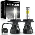 thumbnail image 1 of 4 Sides H4 9003 High&Low Beam For Toyota vanza 2007-2015 2016 2017 2018 2019 2020 LED Headlight Bulbs 2pcs, 1 of 12