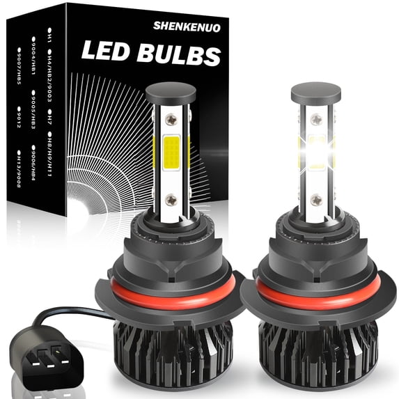 4 Sides HB5 9007 High&Low Beam For Chrysler town & country 2001 2002 2003 2004 2005 2006 2007 LED Headlight Bulbs 2pcs