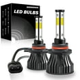 thumbnail image 1 of 4 Sides HIR2 9012 High&Low Beam for Hyundai Tucson 2014-2015 LED Headlight Bulbs 2pcs, 1 of 10
