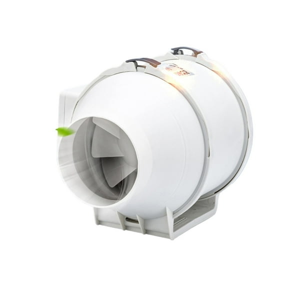 4'' Silent Inline Duct Fan Air Extractor Mixed Flow Ventilation System For Bathroom Kitchen Hood Exhaust Outlet Ventilator ,Easy to Install
