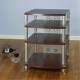 thumbnail image 1 of 4 Silver Poles 4 Dark Red Shelf Professional Rack, 1 of 1