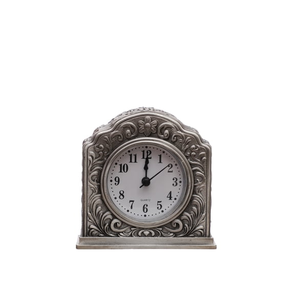 4" Silver Western Metal Clock by Ashland - Spring Home Decor