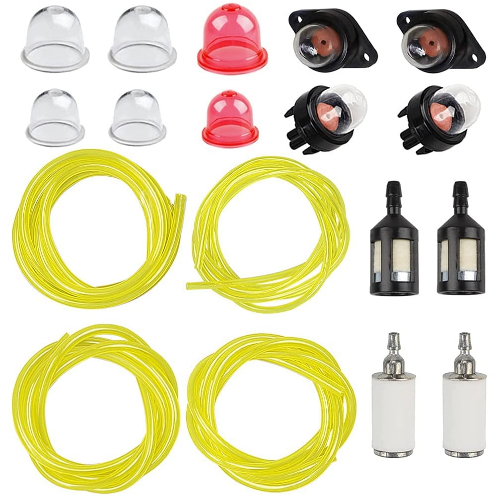 4 Size Weed Eater Kit 4ft Fuel Line Gas Hose Tube with Primer Bulb for