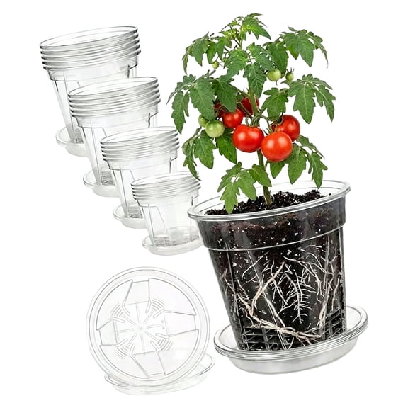 4 Size Clear Nursery Pots 20PCS For Root Observation And Growth In Various Locations