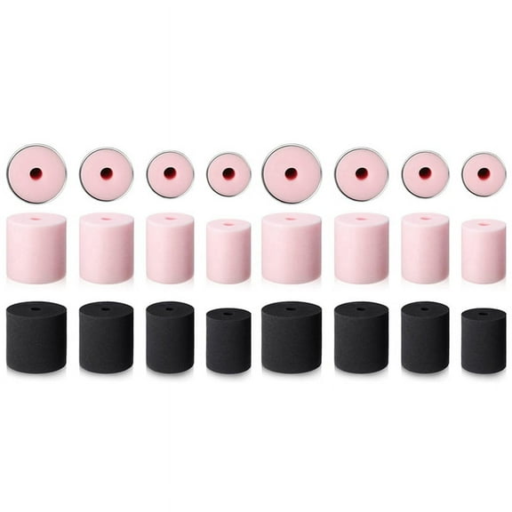4 Sizes 16 Pieces Cup Turner Foam Tumbler Inserts for 1/2 Inch PVC Pipe Tumbler Inserts for 10 Oz to 40Oz All Tumblers,16 * Cup Turner Foam,Black&Pink