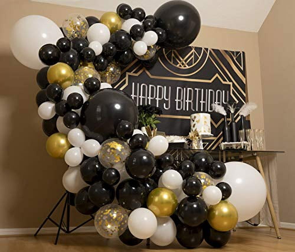 Great Gatsby Party Decorations Party Like Gatsby Balloons Black Gold  Balloon Garland Arch Kit Roaring 20s