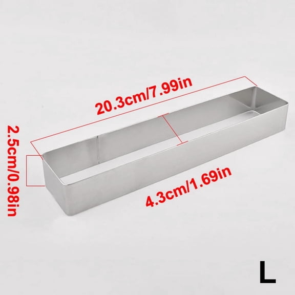 4 Sizes Stainless Steel Mousse Ring Rectangle Oval Cake Ring Cookie Cutters Mousse Baking Mold Tiramisu Puff Bake Tools