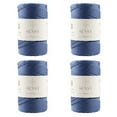 thumbnail image 1 of 4 Skeins of Sensy Premium 5mm 104 Yards Polyester Rope 100% Polypropylene Cord Macrame Cord 5mm Crochet Bag Cord Macrame Rope Crochet Thread Gift for Knitter (Denim), 1 of 6