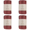 thumbnail image 1 of 4 Skeins of Sensy Premium 5mm 104 Yards Polyester Rope 100% Polypropylene Cord Macrame Cord 5mm Crochet Bag Cord Macrame Rope Crochet Thread Gift for Knitter (Dusty Rose), 1 of 6