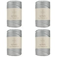 thumbnail image 1 of 4 Skeins of Sensy Premium 5mm 104 Yards Polyester Rope 100% Polypropylene Cord Macrame Cord 5mm Crochet Bag Cord Macrame Rope Crochet Thread Gift for Knitter (Silver), 1 of 6
