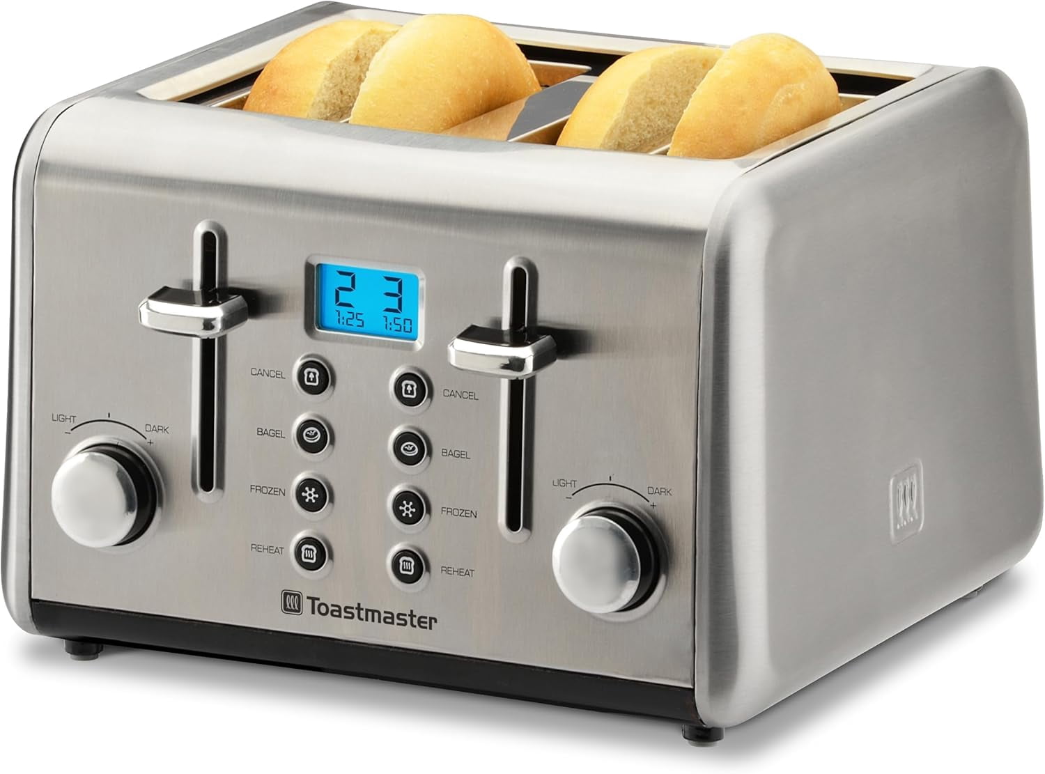 4-Slice Digital Stainless Steel Toaster - Walmart.com