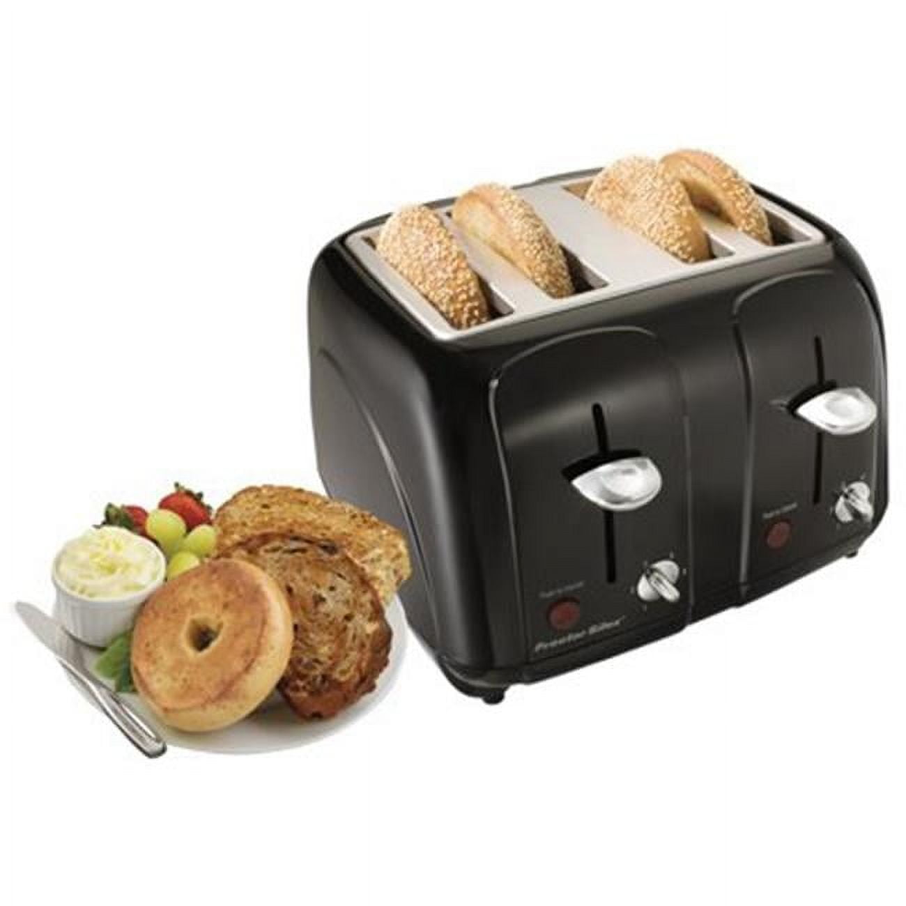 KRUPS KH734D Breakfast Set 4-Slot Toaster with Brushed and Chrome Stainless  Steel Housing, 4-Slices with Dual Independent Control Panel, Silver